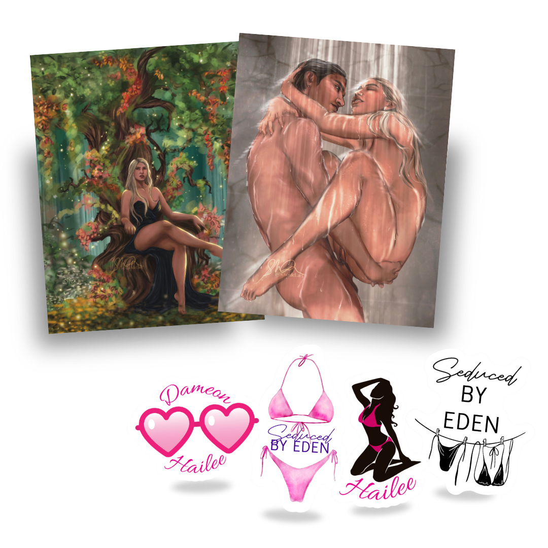 Seduced by Eden Sticker & Art Print Bundle