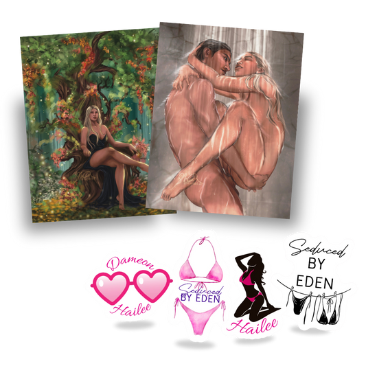 Seduced by Eden Sticker & Art Print Bundle