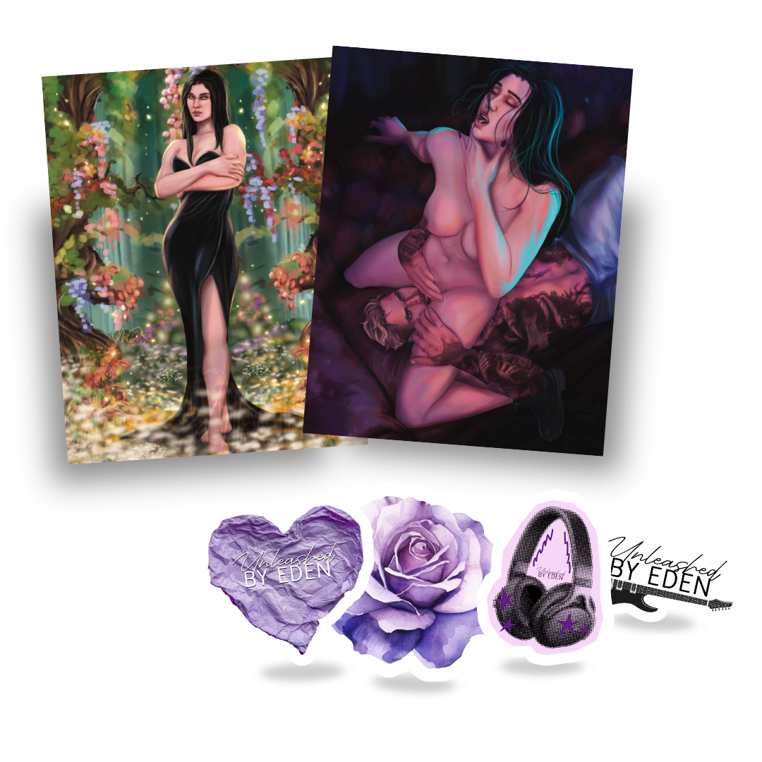 Unleashed by Eden Sticker & Art Print Bundle
