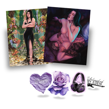 Unleashed by Eden Sticker & Art Print Bundle
