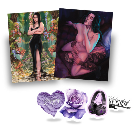 Unleashed by Eden Sticker & Art Print Bundle
